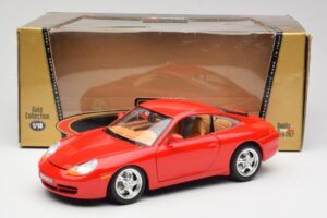 Porsche 911 996 Carrera Rouge Bburago 1:18 3385 Métal Moulé — image 8 sur 8