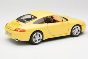 Porsche 911 996 Carrera Jaune Bburago 1:18 30085-M1 Métal Moulé — image 3 sur 8