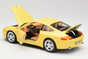 Porsche 911 996 Carrera Jaune Bburago 1:18 30085-M1 Métal Moulé — image 5 sur 8