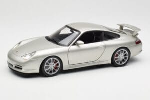 Porsche 911 996 GT3 Argent Hot Wheels 1:18 C2590 Métal Moulé