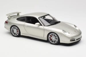 Porsche 911 996 GT3 Argent Hot Wheels 1:18 C2590 Métal Moulé — image 6 sur 8