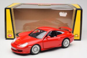 Porsche 911 996 GT3 Strasse Rouge Bburago 1:18 30395 Métal Moulé — image 8 sur 8