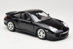 Porsche 911 996 Turbo Noir Bburago 1:18 18-12030 Métal Moulé — image 6 sur 8