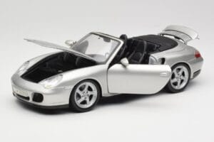 Porsche 911 996 Turbo Cabriolet Argent Maisto 1:18 31660 Métal Moulé — image 2 sur 8