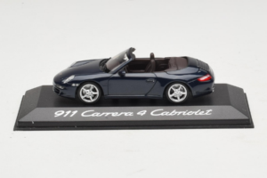 Porsche 911 997 Carrera 4 Cabriolet Bleu Foncé Minichamps 1:43 WAP02015216-P1 Métal Moulé