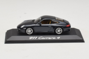 Porsche 911 997 Carrera 4 Dark Blue Metallic Minichamps 1:43 WAP02001518 Métal Moulé