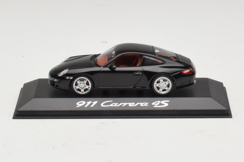 Porsche 911 997 Carrera 4S Noir Minichamps 1:43 WAP02010116 Métal Moulé