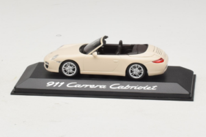Porsche 911 997 Carrera Cabriolet Blanc Minichamps 1:43 WAP02001118 Métal Moulé