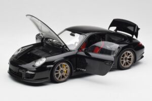 Porsche 911 997 GT2 RS Noir & Argent Roues Minichamps 1:18 100069401 Métal Moulé — image 2 sur 8
