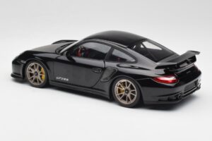 Porsche 911 997 GT2 RS Noir & Argent Roues Minichamps 1:18 100069401 Métal Moulé — image 7 sur 8