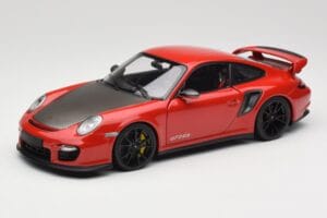 Porsche 911 997 GT2 RS Rouge Avec Jantes Noires Minichamps 1:18 100069407 Métal Moulé