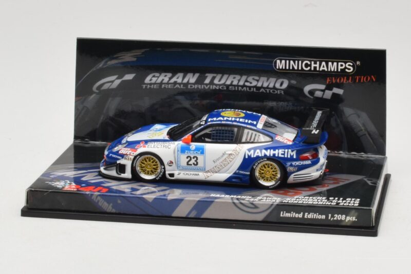 Porsche 911 997 GT3 #23 24 Hours Nurburgring 2008 Minichamps 1:43 437086823 Métal Moulé