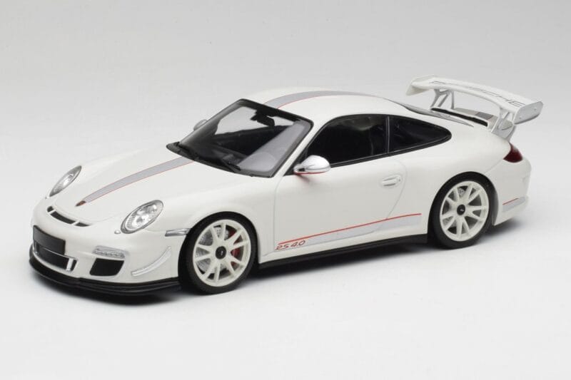 Porsche 911 997 GT3 RS 4.0 Blanc Minichamps 1:18 155062221 Métal Moulé