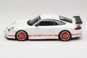 Porsche 911 996 GT3 RS Blanc Bande Rouge Minichamps 1:18 155062020 Métal Moulé — image 3 sur 6