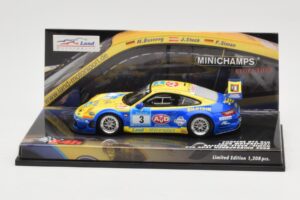 Porsche 911 997 GT3 RSR #3 24 Hours Nurburgring 2008 Minichamps 1:43 437087803 Métal Moulé