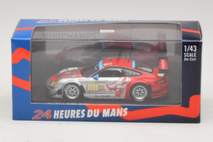 Porsche 911 997 GT3 RSR #80 J. Bergmeister / S. Neiman / D. Law 24 Hours of Le Mans 2009 Minichamps 1:43 400096980 Métal Moul — image 4 sur 4