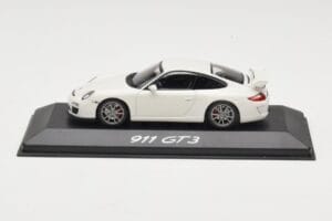 Porsche 911 997 GT3 Blanc Minichamps 1:43 WAP0202080C Métal Moulé