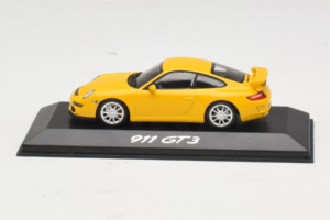 Porsche 911 997 GT3 Jaune Minichamps 1:43 WAP02012116 Métal Moulé