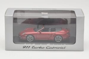 Porsche 911 997 Turbo Cabriolet Rouge Minichamps 1:43 WAP0200130A Métal Moulé — image 4 sur 4