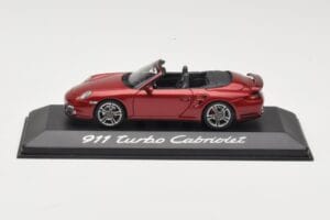 Porsche 911 997 Turbo Cabriolet Rouge Minichamps 1:43 WAP0200130A Métal Moulé