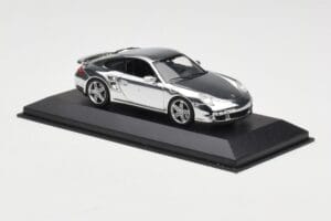 Porsche 911 997 Turbo Chrome Silver Minichamps 1:43 WAP02060816-R Métal Moulé — image 3 sur 5