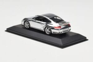 Porsche 911 997 Turbo Chrome Silver Minichamps 1:43 WAP02060816-R Métal Moulé — image 4 sur 5