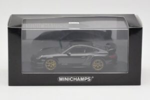 Porsche 911 997.2 GT2 RS Noir avec Jantes Dorées Minichamps 1:43 400069402 Métal Moulé — image 4 sur 4