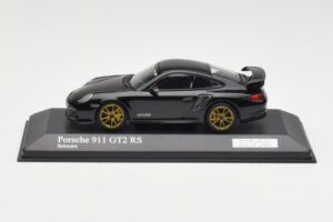 Porsche 911 997.2 GT2 RS Noir avec Jantes Dorées Minichamps 1:43 400069402 Métal Moulé