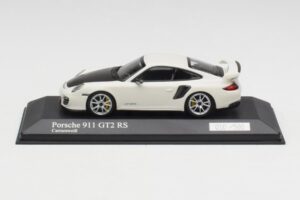 Porsche 911 997.2 GT2 RS Blanc avec Jantes Argentées Minichamps 1:43 400069405 Métal Moulé