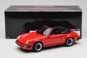 Porsche 911 SC Cabriolet Rouge Minichamps 1:18 100063030 Métal Moulé — image 8 sur 8