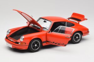 Porsche 911 Carrera RS 2.7 Orange & Bandes Noires AUTOart 1:18 78054 Métal Moulé — image 2 sur 8