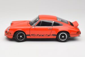 Porsche 911 Carrera RS 2.7 Orange & Bandes Noires AUTOart 1:18 78054 Métal Moulé — image 4 sur 8