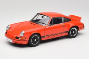 Porsche 911 Carrera RS 2.7 Orange & Bandes Noires AUTOart 1:18 78054 Métal Moulé