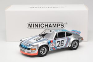 Porsche 911 Carrera RSR Group 4 GT #26 Martini Racing H. Muller / G. van Lennep GT Class Winner 1000 km Dijon 1973 Minichamps — image 6 sur 6