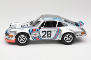 Porsche 911 Carrera RSR Group 4 GT #26 Martini Racing H. Muller / G. van Lennep GT Class Winner 1000 km Dijon 1973 Minichamps — image 3 sur 6