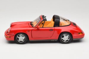 Porsche 911 Carrera Targa Rouge Anson 1:18 3054 Métal Moulé — image 4 sur 8