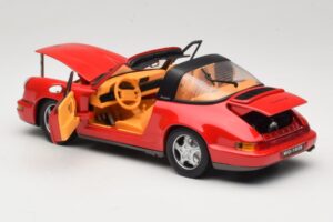 Porsche 911 Carrera Targa Rouge Anson 1:18 3054 Métal Moulé — image 5 sur 8