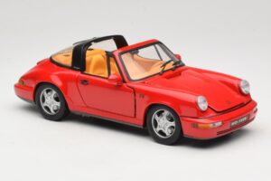 Porsche 911 Carrera Targa Rouge Anson 1:18 3054 Métal Moulé — image 6 sur 8