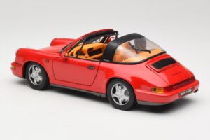 Porsche 911 Carrera Targa Rouge Anson 1:18 3054 Métal Moulé — image 7 sur 8