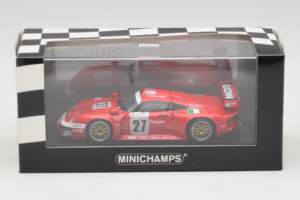 Porsche 911 GT1 #27 BMS Scuderia Italia 24 Hours of Le Mans 1997 Minichamps 1:43 430976627 Métal Moulé — image 4 sur 4