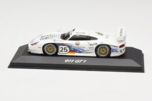 Porsche 911 GT1 #25 Warsteiner 24 Hours of Le Mans 1997 Minichamps 1:43 WAP02003197 Métal Moulé