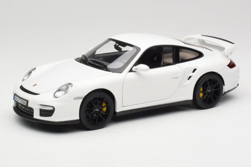 Porsche 911 GT2 997.1 Blanc Norev 1:18 187572 Métal Moulé