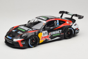 Porsche 911 GT3 Cup 992 #69 K. Rovanpera Zolder GP 2024 IXO 1:18 18RMC226 Métal Moulé