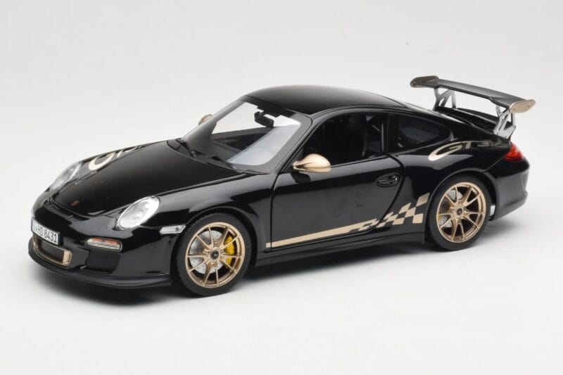 Porsche 911 997 GT3 RS Noir Norev 1:18 187563 Métal Moulé