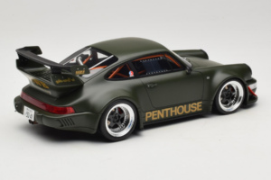 Porsche 911 RWB Penthouse Kaki Green GT Spirit 1:18 GT559 Résine — image 2 sur 6