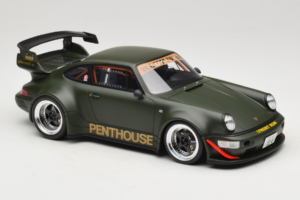 Porsche 911 RWB Penthouse Kaki Green GT Spirit 1:18 GT559 Résine — image 4 sur 6