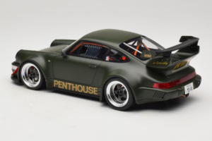 Porsche 911 RWB Penthouse Kaki Green GT Spirit 1:18 GT559 Résine — image 5 sur 6