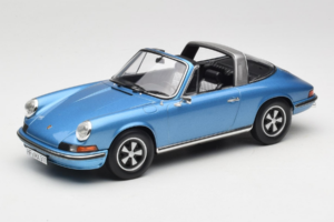 Porsche 911 S Targa Blue Metallic Norev 1:18 187646 Métal Moulé