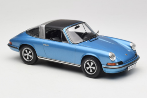 Porsche 911 S Targa Blue Metallic Norev 1:18 187646 Métal Moulé — image 5 sur 8