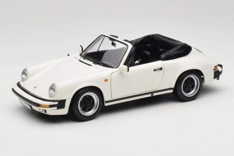 Porsche 911 SC Cabriolet Blanc Minichamps 1:18 100063031 Métal Moulé